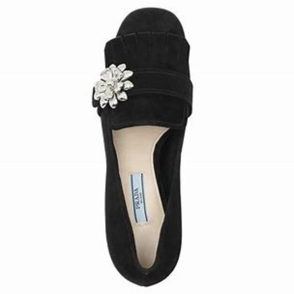 PRADA Suede heels in black NEW Size EU 40/US 10 - Picture 5 of 14